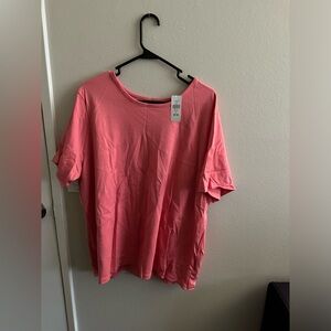 LL Bean cute coral colored short sleeves